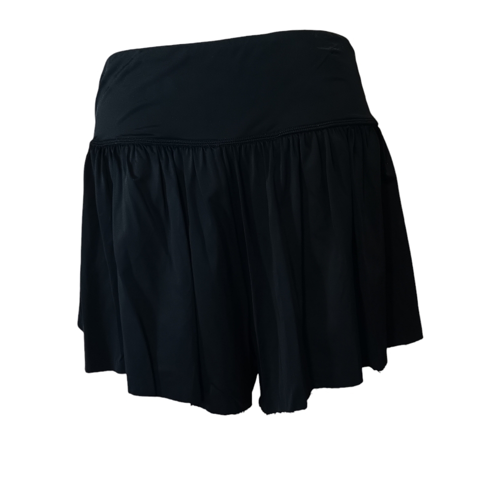 Soothfeel Women's Swim Skirt with Zipper Pockets High Waisted Tummy Control L